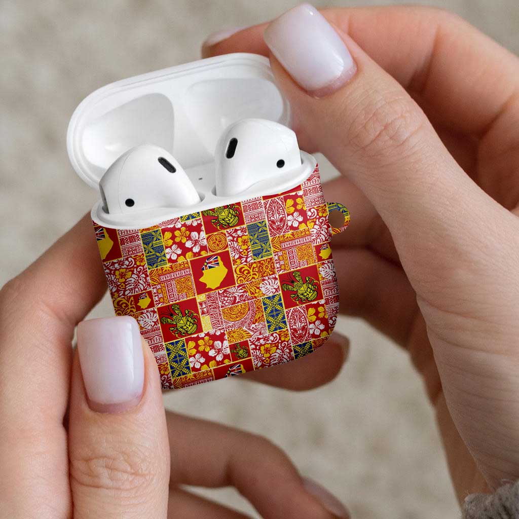 Niue Monuina e Kilisimasi AirPods Case Pacific Patchwork Xmas Vibes LT9 - Polynesian Pride