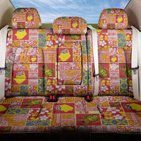 Niue Monuina e Kilisimasi Back Car Seat Cover Pacific Patchwork Xmas Vibes LT9 One Size Yellow - Polynesian Pride