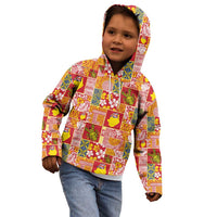 Niue Monuina e Kilisimasi Kid Hoodie Pacific Patchwork Xmas Vibes LT9 - Polynesian Pride