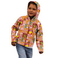 Niue Monuina e Kilisimasi Kid Hoodie Pacific Patchwork Xmas Vibes LT9 - Polynesian Pride