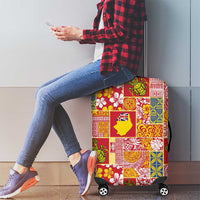Niue Monuina e Kilisimasi Luggage Cover Pacific Patchwork Xmas Vibes LT9 - Polynesian Pride