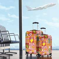 Niue Monuina e Kilisimasi Luggage Cover Pacific Patchwork Xmas Vibes LT9 - Polynesian Pride