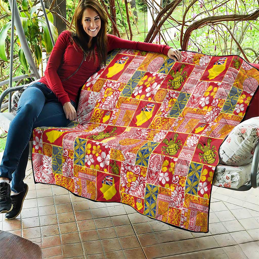 Niue Monuina e Kilisimasi Quilt Pacific Patchwork Xmas Vibes LT9 - Polynesian Pride