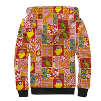 Niue Monuina e Kilisimasi Sherpa Hoodie Pacific Patchwork Xmas Vibes LT9 - Polynesian Pride