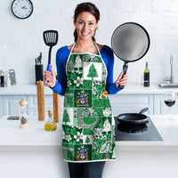 Norfolk Island Meri Krismas Apron Pacific Patchwork Xmas Vibes LT9 - Polynesian Pride