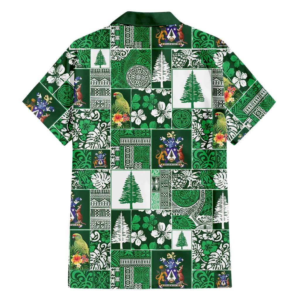 Norfolk Island Meri Krismas Hawaiian Shirt Pacific Patchwork Xmas Vibes LT9 - Polynesian Pride