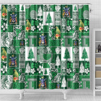 Norfolk Island Meri Krismas Shower Curtain Pacific Patchwork Xmas Vibes LT9 - Polynesian Pride