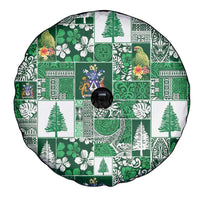 Norfolk Island Meri Krismas Spare Tire Cover Pacific Patchwork Xmas Vibes LT9 - Polynesian Pride