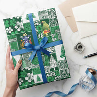 Norfolk Island Meri Krismas Wrapping Paper Pacific Patchwork Xmas Vibes LT9 - Polynesian Pride