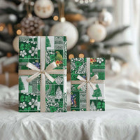 Norfolk Island Meri Krismas Wrapping Paper Pacific Patchwork Xmas Vibes LT9 - Polynesian Pride