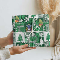 Norfolk Island Meri Krismas Wrapping Paper Pacific Patchwork Xmas Vibes LT9 - Polynesian Pride