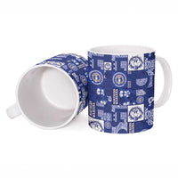 Northern Mariana Islands Magof Nochebuena Ceramic Mug Pacific Patchwork Xmas Vibes LT9 - Polynesian Pride