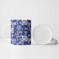 Northern Mariana Islands Magof Nochebuena Ceramic Mug Pacific Patchwork Xmas Vibes LT9 - Polynesian Pride