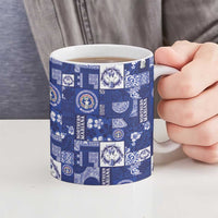 Northern Mariana Islands Magof Nochebuena Ceramic Mug Pacific Patchwork Xmas Vibes LT9 - Polynesian Pride