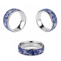 Northern Mariana Islands Magof Nochebuena Classic Ring Pacific Patchwork Xmas Vibes LT9 - Polynesian Pride