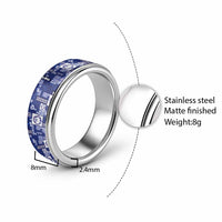 Northern Mariana Islands Magof Nochebuena Classic Ring Pacific Patchwork Xmas Vibes LT9 - Polynesian Pride