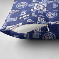 Northern Mariana Islands Magof Nochebuena Pillow Cover Pacific Patchwork Xmas Vibes LT9 - Polynesian Pride