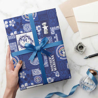 Northern Mariana Islands Magof Nochebuena Wrapping Paper Pacific Patchwork Xmas Vibes LT9 - Polynesian Pride
