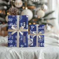 Northern Mariana Islands Magof Nochebuena Wrapping Paper Pacific Patchwork Xmas Vibes LT9 - Polynesian Pride