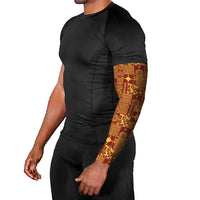 Rotuma Faiakse'ea 'e Kirisimasi Arm Sleeves Pacific Patchwork Xmas Vibes LT9 - Polynesian Pride