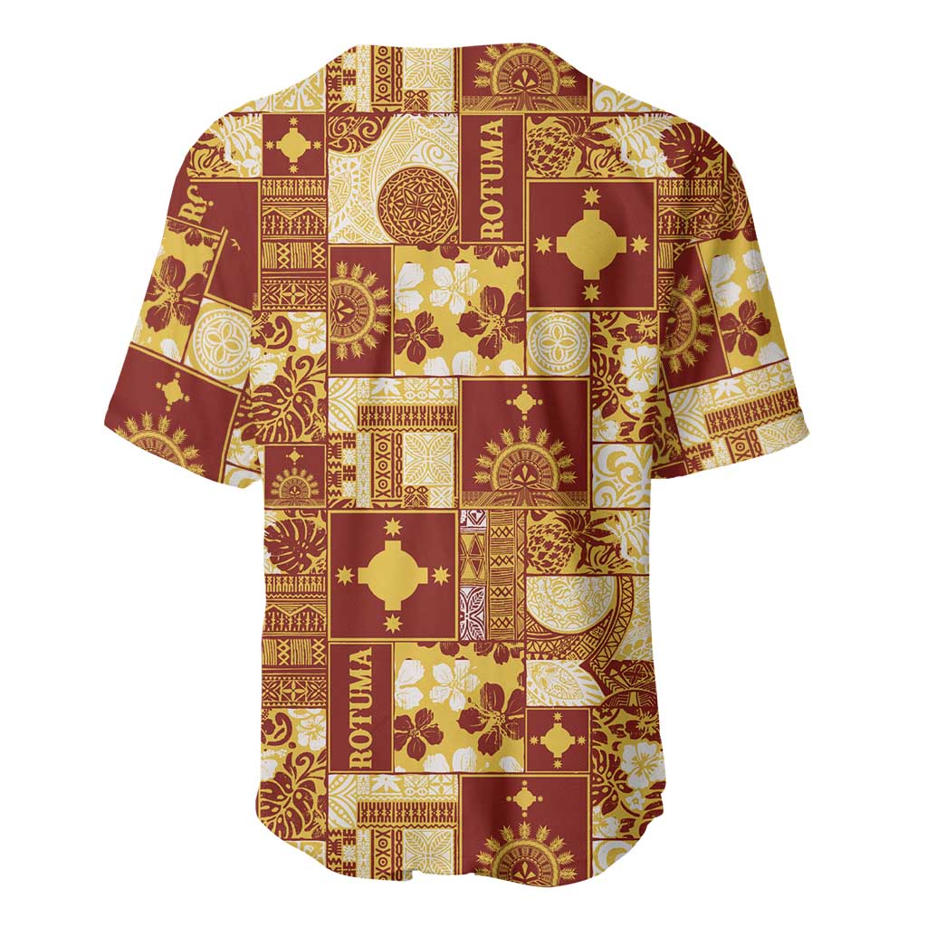 Rotuma Faiakse'ea 'e Kirisimasi Baseball Jersey Pacific Patchwork Xmas Vibes LT9 - Polynesian Pride