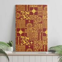 Rotuma Faiakse'ea 'e Kirisimasi Canvas Wall Art Pacific Patchwork Xmas Vibes LT9 - Polynesian Pride
