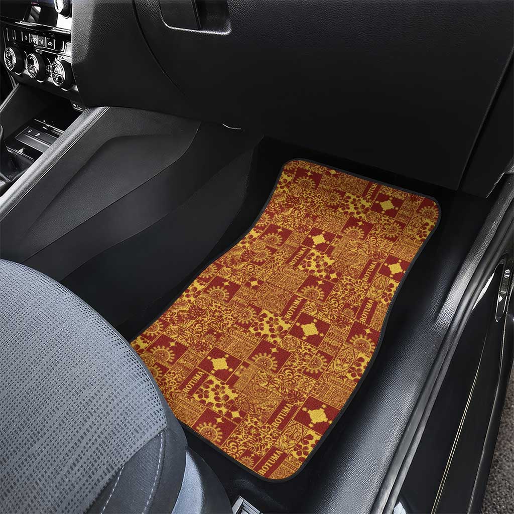 Rotuma Faiakse'ea 'e Kirisimasi Car Mats Pacific Patchwork Xmas Vibes LT9 - Polynesian Pride