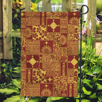 Rotuma Faiakse'ea 'e Kirisimasi Garden Flag Pacific Patchwork Xmas Vibes LT9 Garden Flag Red - Polynesian Pride