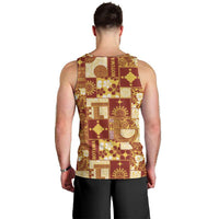 Rotuma Faiakse'ea 'e Kirisimasi Men Tank Top Pacific Patchwork Xmas Vibes LT9 - Polynesian Pride