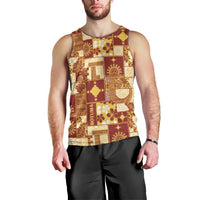 Rotuma Faiakse'ea 'e Kirisimasi Men Tank Top Pacific Patchwork Xmas Vibes LT9 - Polynesian Pride