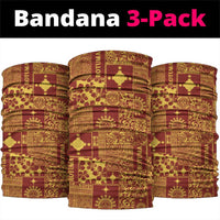 Rotuma Faiakse'ea 'e Kirisimasi Neck Gaiter Pacific Patchwork Xmas Vibes LT9 package One Size: 25*50cm Red - Polynesian Pride