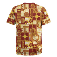 Rotuma Faiakse'ea 'e Kirisimasi Rugby Jersey Pacific Patchwork Xmas Vibes LT9 - Polynesian Pride