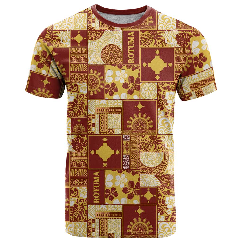 Rotuma Faiakse'ea 'e Kirisimasi T Shirt Pacific Patchwork Xmas Vibes LT9 Red - Polynesian Pride