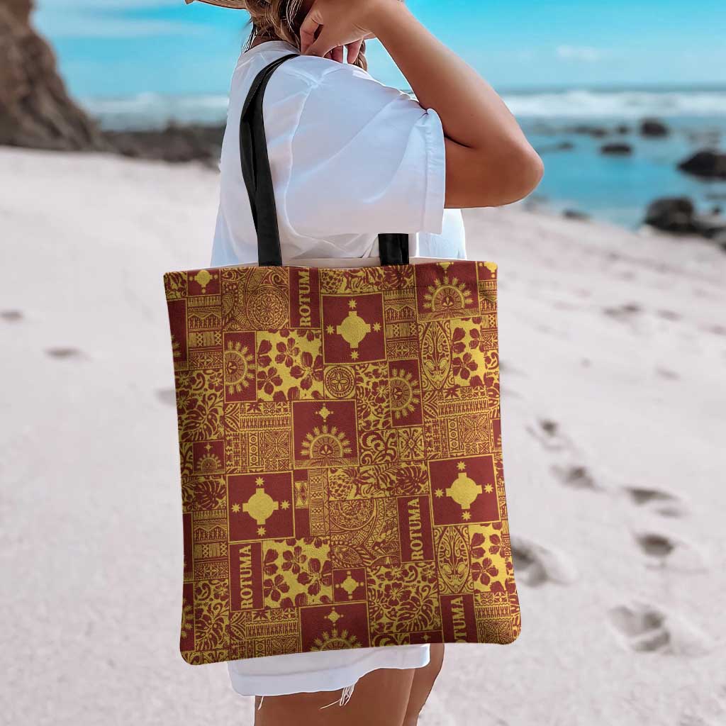 Rotuma Faiakse'ea 'e Kirisimasi Tote Bag Pacific Patchwork Xmas Vibes LT9 - Polynesian Pride