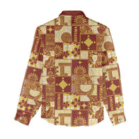Rotuma Faiakse'ea 'e Kirisimasi Women Casual Shirt Pacific Patchwork Xmas Vibes LT9 - Polynesian Pride