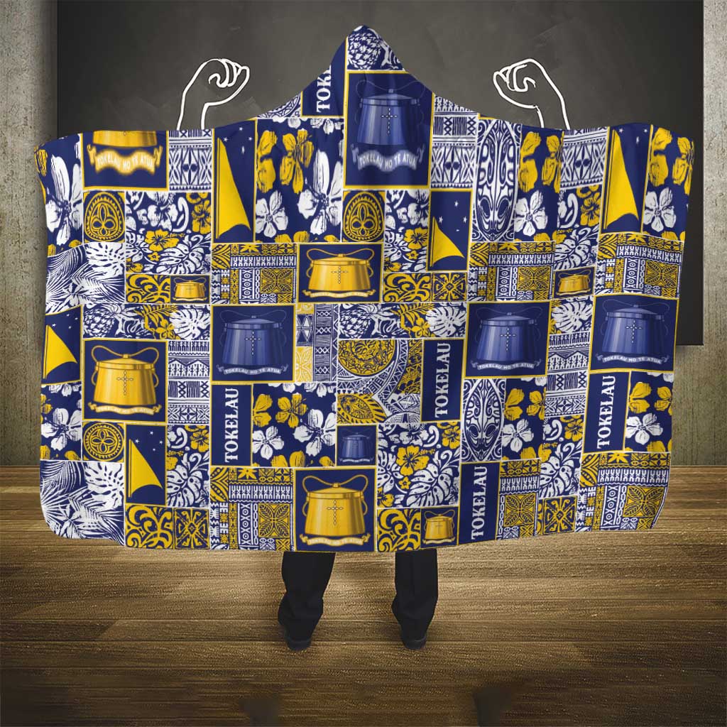 Tokelau Manuia te Kilihimahi Hooded Blanket Pacific Patchwork Xmas Vibes LT9 - Polynesian Pride