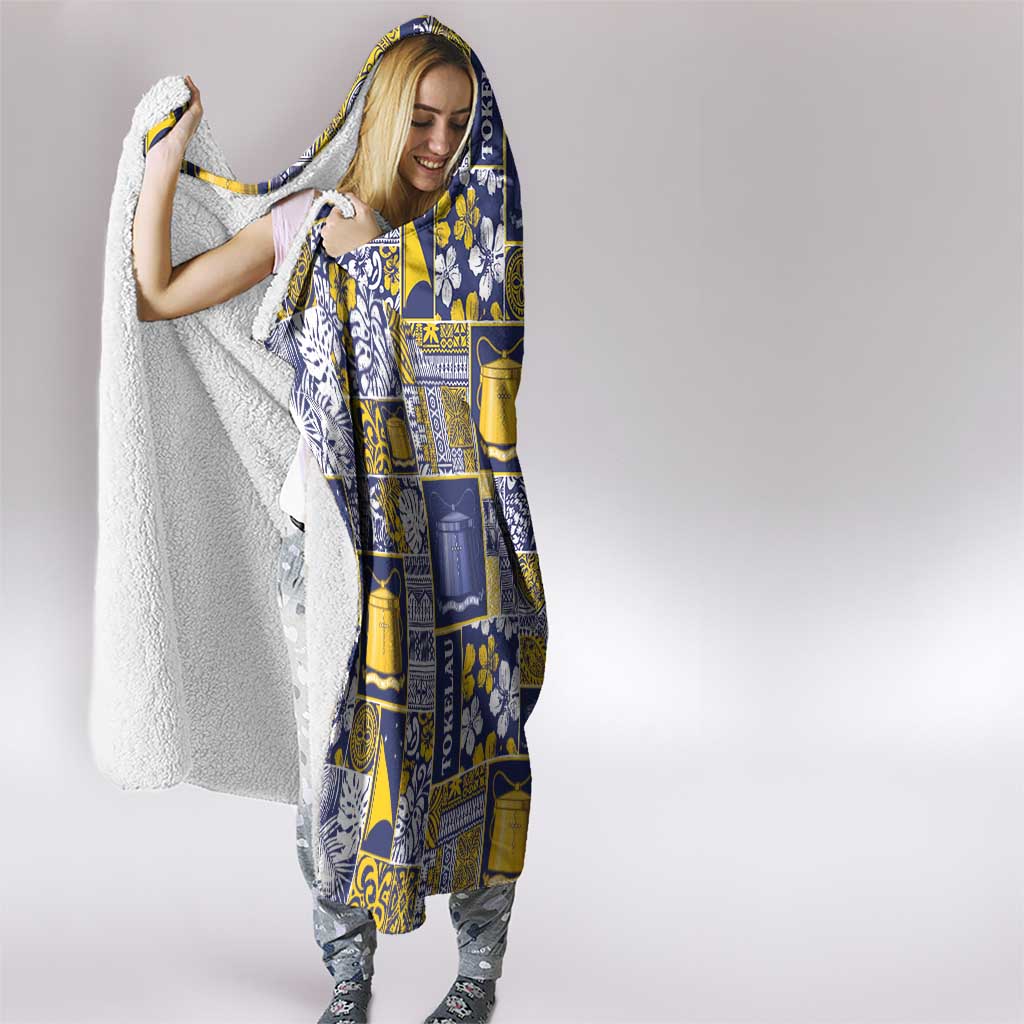 Tokelau Manuia te Kilihimahi Hooded Blanket Pacific Patchwork Xmas Vibes LT9 - Polynesian Pride