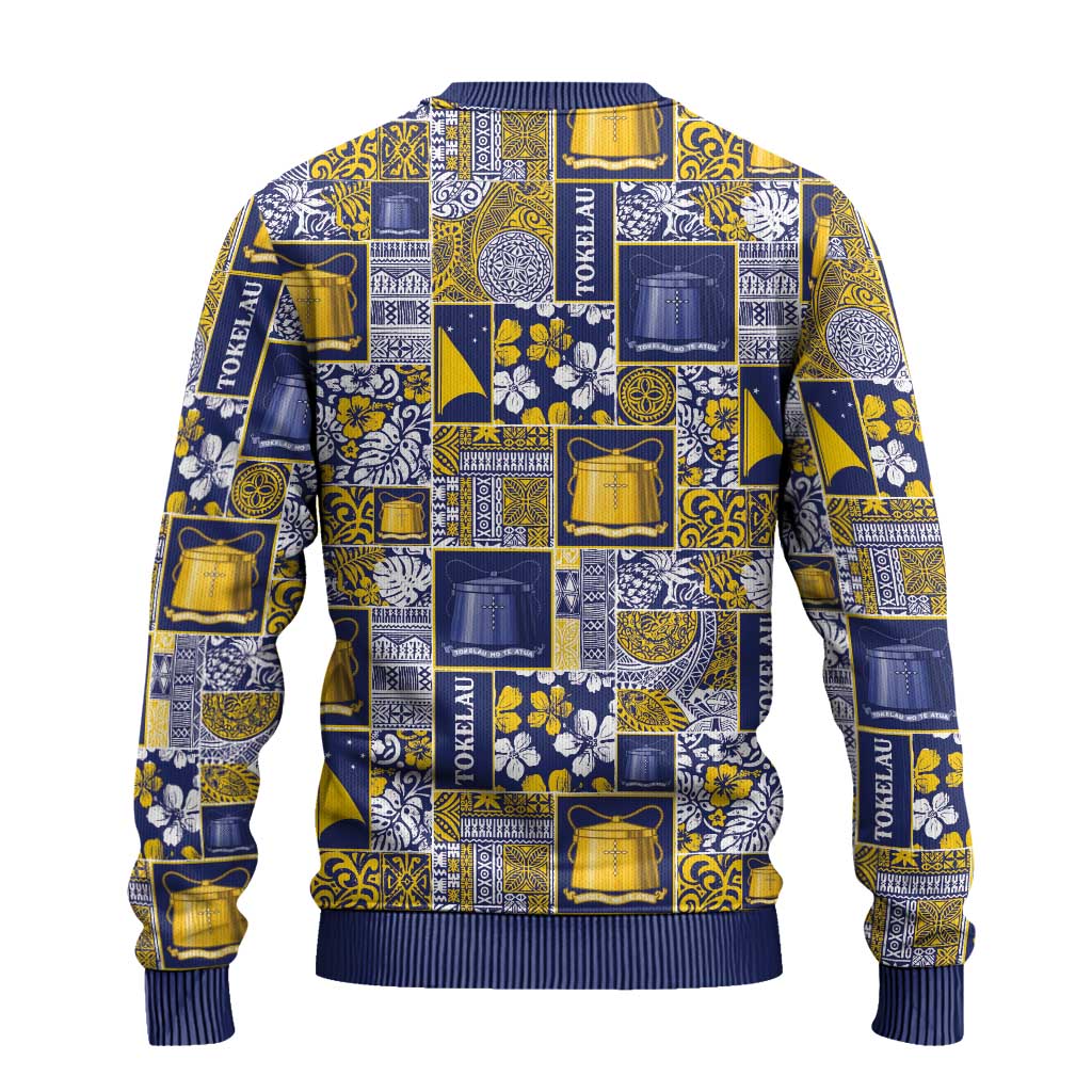 Tokelau Manuia te Kilihimahi Ugly Christmas Sweater Pacific Patchwork Xmas Vibes LT9 - Polynesian Pride
