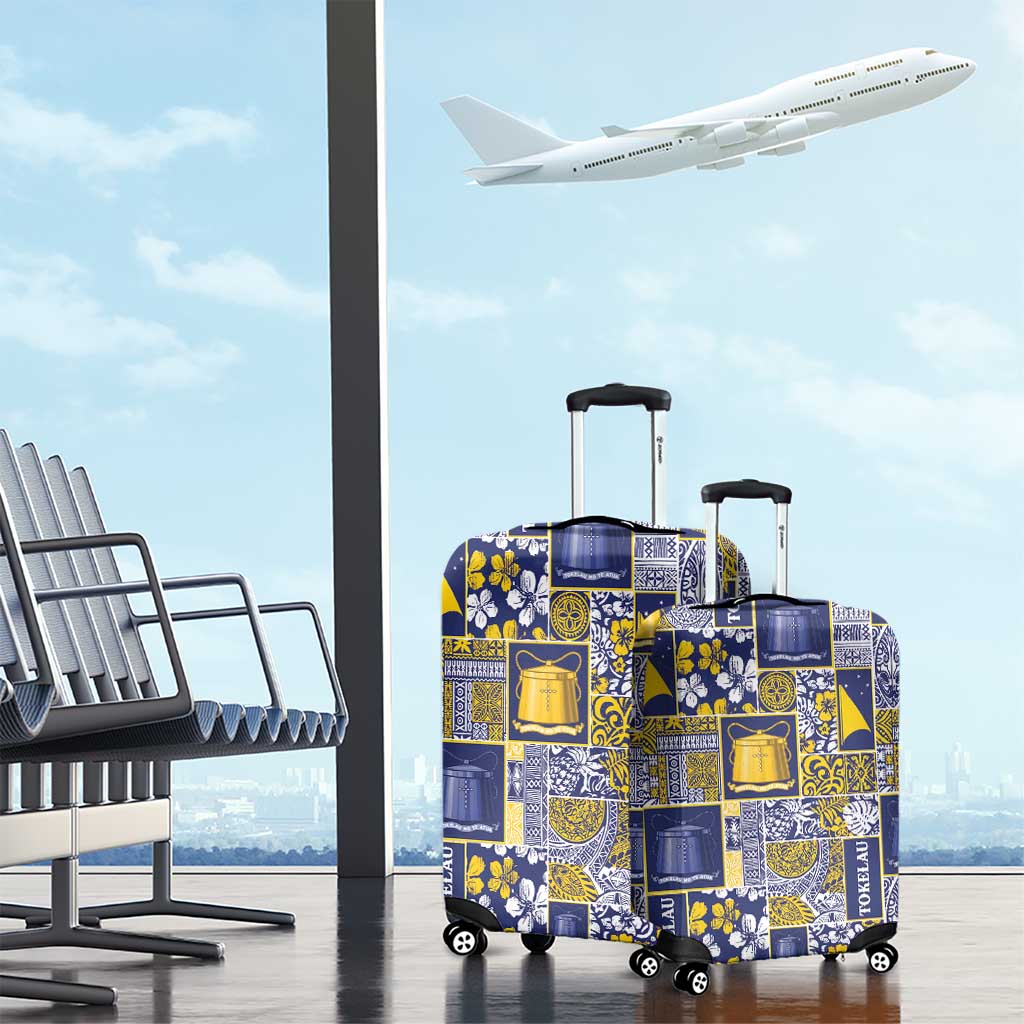 Tokelau Manuia te Kilihimahi Luggage Cover Pacific Patchwork Xmas Vibes LT9 - Polynesian Pride