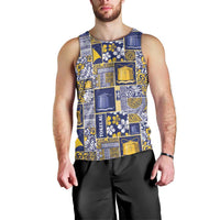 Tokelau Manuia te Kilihimahi Men Tank Top Pacific Patchwork Xmas Vibes LT9 - Polynesian Pride