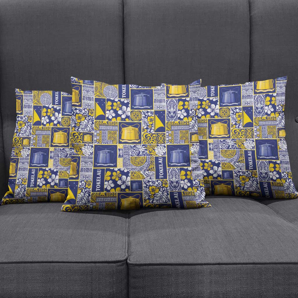 Tokelau Manuia te Kilihimahi Pillow Cover Pacific Patchwork Xmas Vibes LT9 - Polynesian Pride