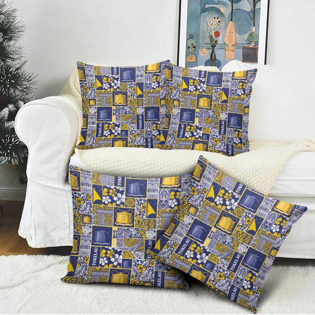Tokelau Manuia te Kilihimahi Pillow Cover Pacific Patchwork Xmas Vibes LT9 - Polynesian Pride