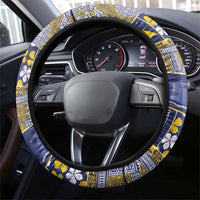Tokelau Manuia te Kilihimahi Steering Wheel Cover Pacific Patchwork Xmas Vibes LT9 - Polynesian Pride