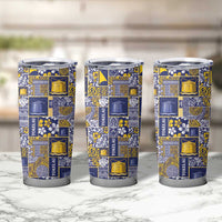 Tokelau Manuia te Kilihimahi Tumbler Cup Pacific Patchwork Xmas Vibes LT9 - Polynesian Pride