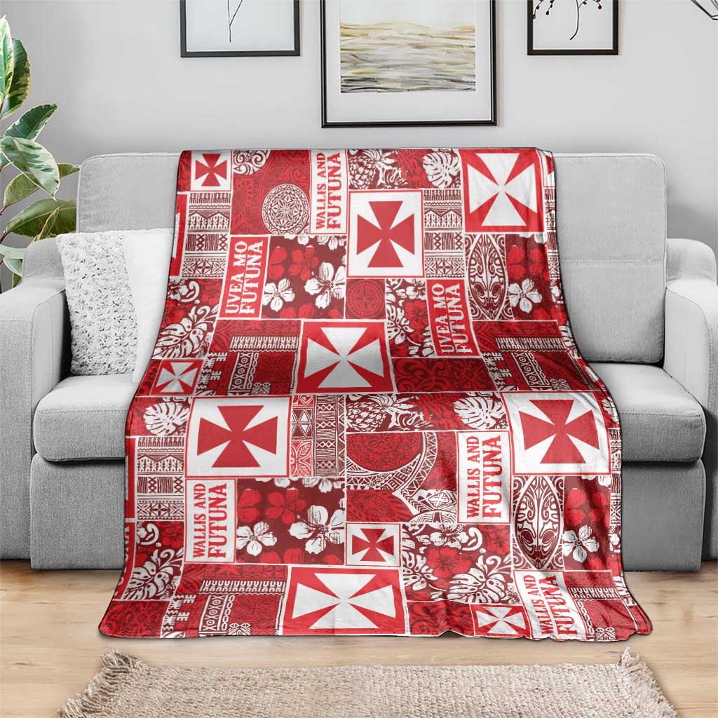Wallis Et Futuna Kilisimasi Fiefia Blanket Pacific Patchwork Xmas Vibes LT9 - Polynesian Pride