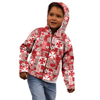 Wallis Et Futuna Kilisimasi Fiefia Kid Hoodie Pacific Patchwork Xmas Vibes LT9 - Polynesian Pride