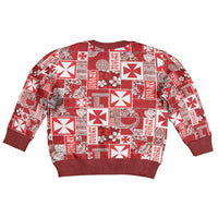 Wallis Et Futuna Kilisimasi Fiefia Kid Ugly Christmas Sweater Pacific Patchwork Xmas Vibes LT9 - Polynesian Pride
