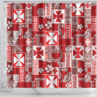 Wallis Et Futuna Kilisimasi Fiefia Shower Curtain Pacific Patchwork Xmas Vibes LT9 - Polynesian Pride