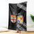 Fiji Tonga Coat of Arm Personalised Blanket With Masi Tapa and Tongan Ngatu Together LT9 - Polynesian Pride