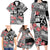 Fiji Tonga Coat of Arm Personalised Family Matching Long Sleeve Bodycon Dress and Hawaiian Shirt With Masi Tapa and Tongan Ngatu Together LT9 - Polynesian Pride